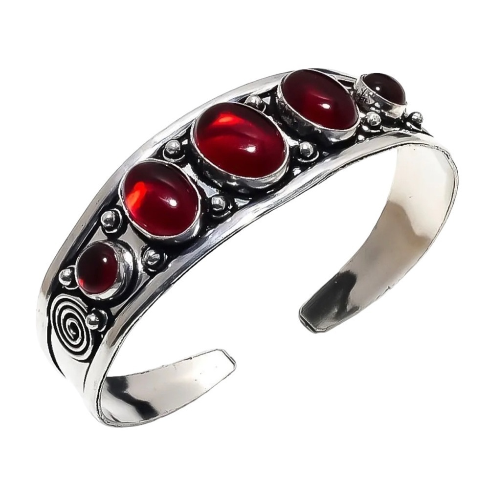 Gemstone Cuff Bangle View 2